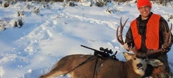 Mule Deer Hunter with Model 70